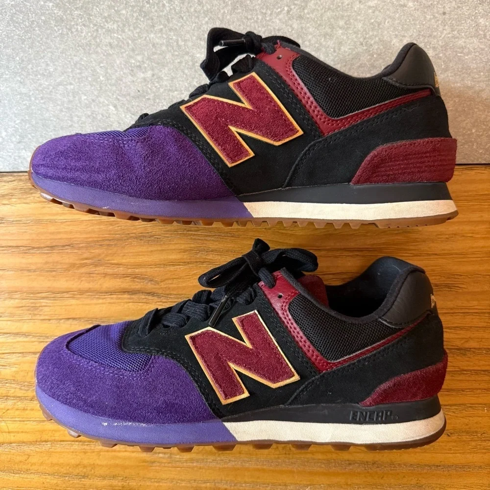 New Balance 574 My Story Matters Black History Month Sneaker Black Purple Size 7